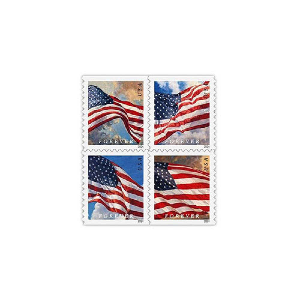 2024 USPS Forever American Flag Stamps Rolls