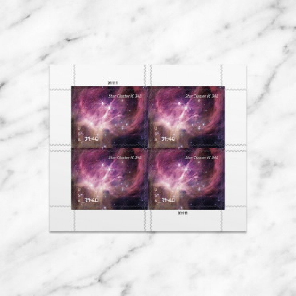 2025 Star Cluster Stamps, Sheet of 4Priority Mail Express Stamp