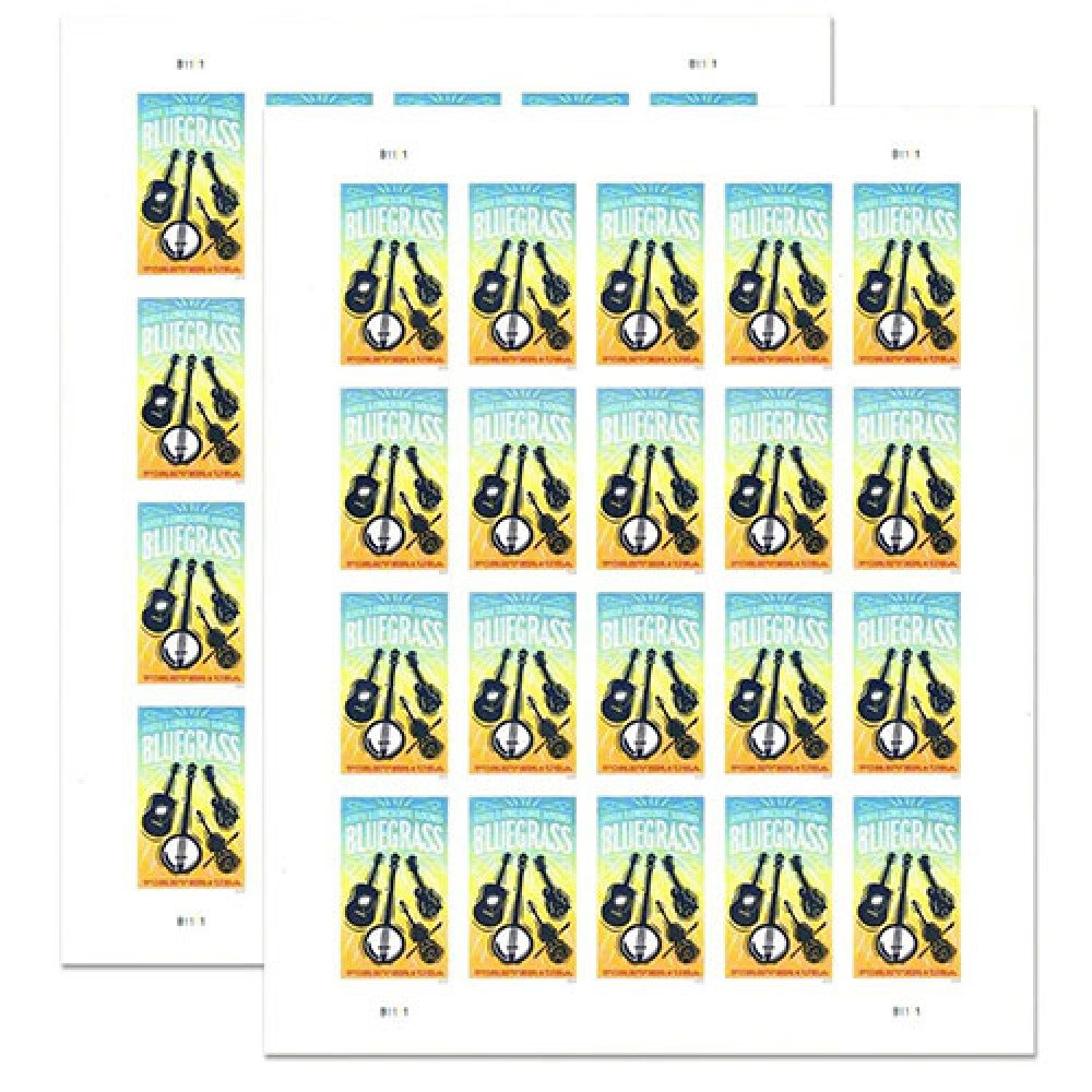 2024 USPS Bluegrass Guitar Forever Stamps