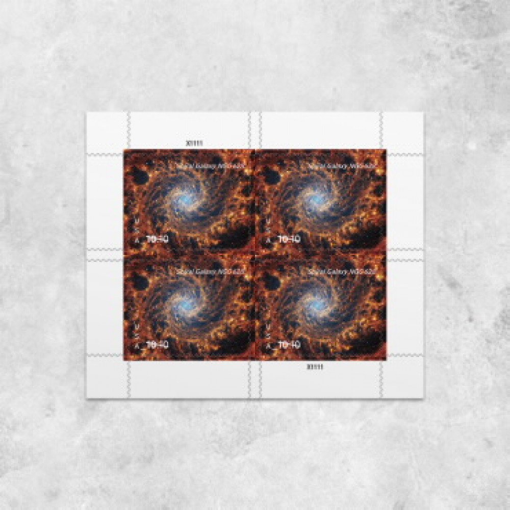 2025 Spiral Galaxy Stamps, Sheet of 4Priority Mail Stamp