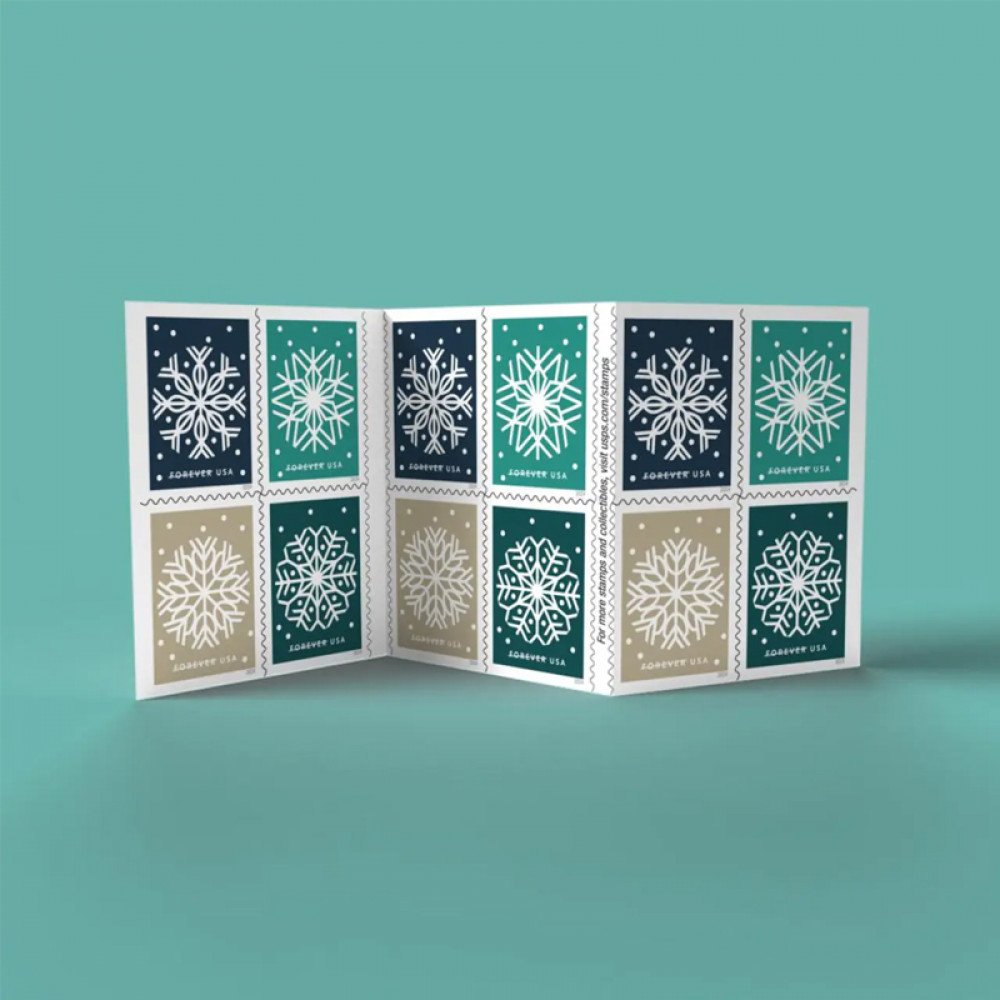 2024 Winter Whimsy Stamps, Book of 20 Forever |Multiple Stamp Designs