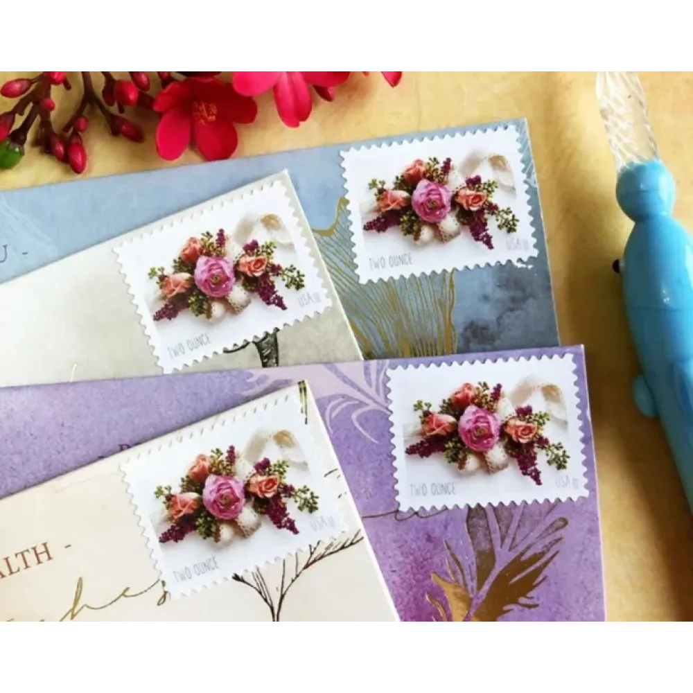 (2020) USPS Garden Corsage Wedding Postage Stamps